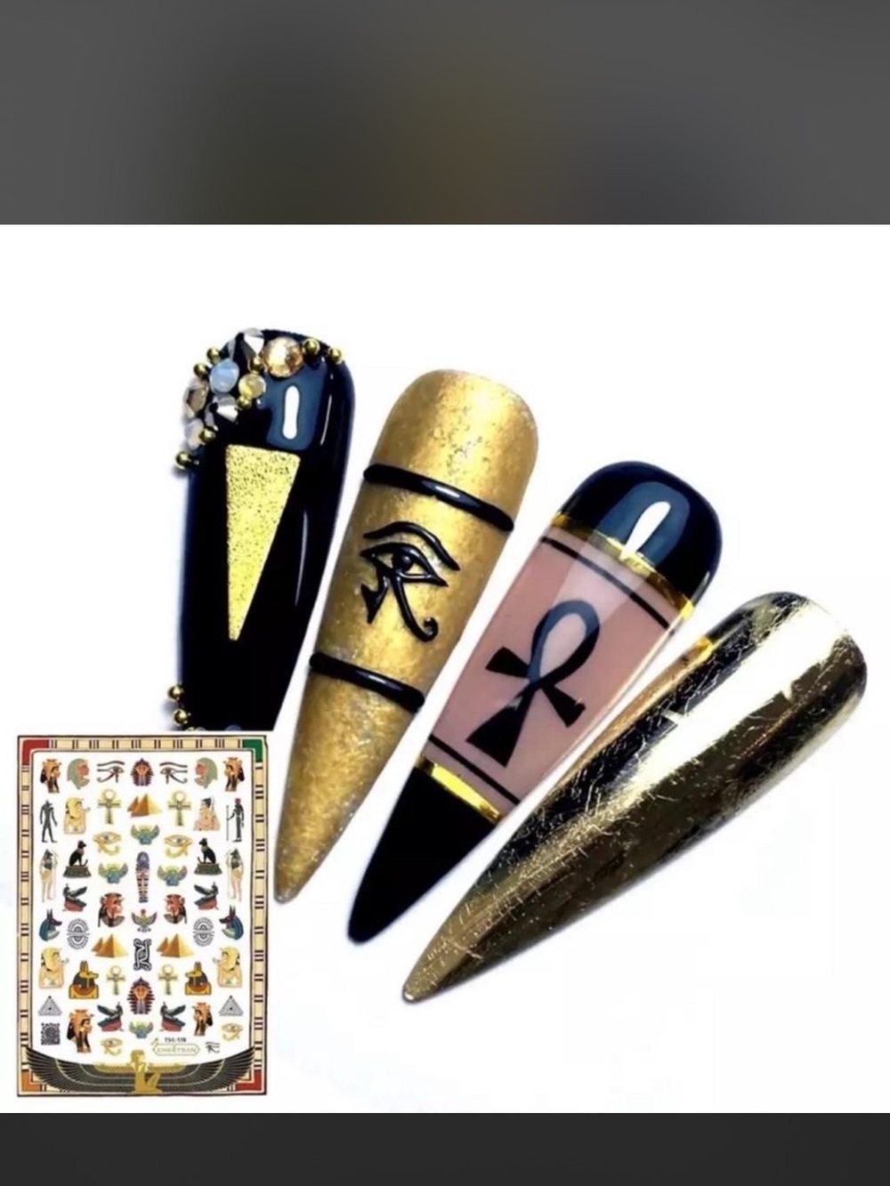 $2 Egyptian nail stickers$2 WITH ANY $10 ORDER OR MORE - Picture 2 of 2